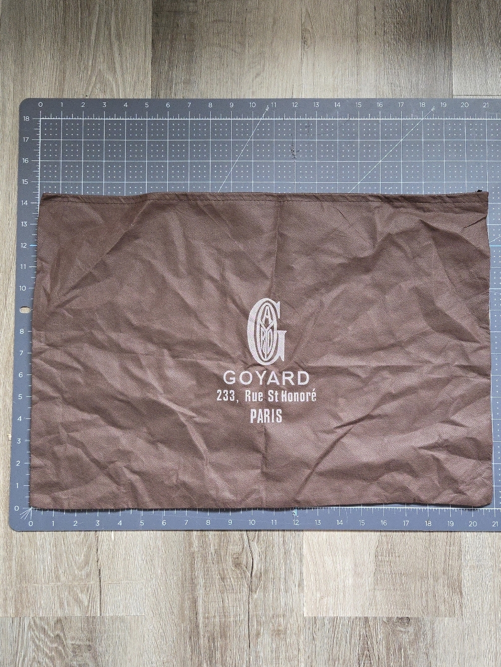 Goyard Dust Bag Brown Drawstring Storage Bag Purse Protector 14.5x21